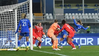 Calcio, UEFA Women's Nations League 2023/24 - Gol di Salvai, Italia - Svizzera 2-0 - 05 12 2023 - RaiPlay