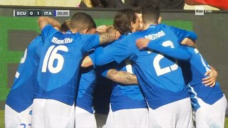 Calcio, Amichevole - Gol di Pellegrini, Italia - Ecuador 1-0 - 24 03 2024 - RaiPlay