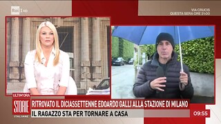 Storie Italiane. Edoardo Galli ritrovato a Milano, sta tornando a casa - RaiPlay