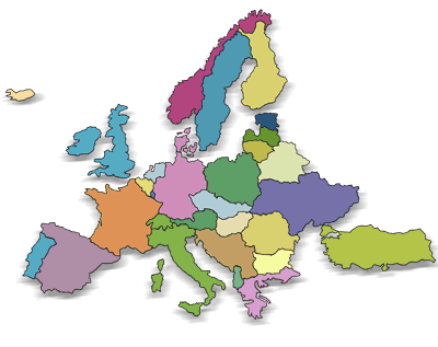 Mappa dell'Europa