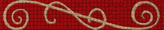 Immagine di una cornice con motivo ornamentale rosso 