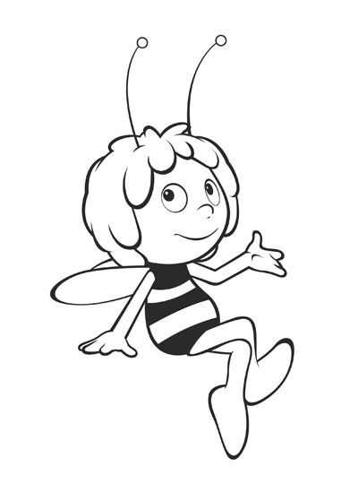 Ape Maia Stampa E Colora 2