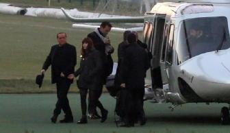 Berlusconi e figlia Barbara a Milanello