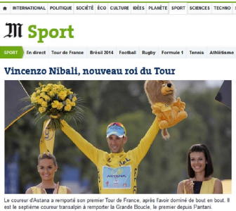 Tour, la Francia si inchina a Nibali