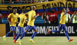 Amichevoli: Brasile-Colombia 1-0