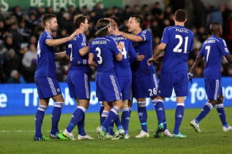 Inghilterra:Chelsea travolge Swansea 5-0