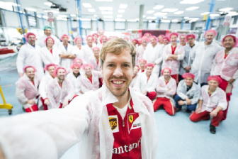 Ferrari, Vettel visita Gestione sportiva