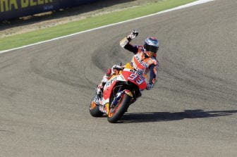 Moto: Aragon, Marquez 1/o nel warm up