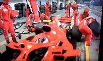 Ferrari, Raikkonen telefona a meccanico