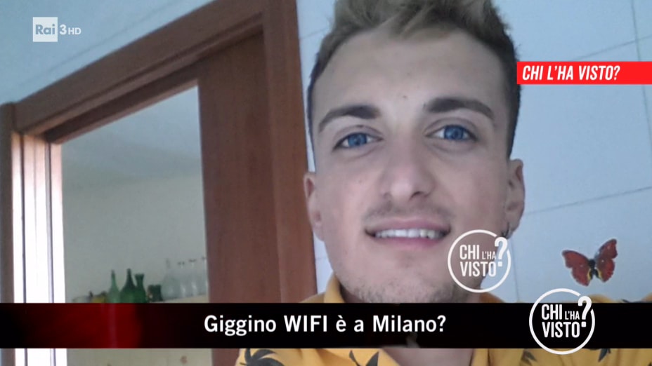 La Scomparsa  di Luigi Celentano: "Giggino WiFi" &#232; davvero andato a  Milano? - Chi l&#39;ha visto? 23/09/2020