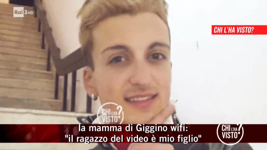 Giggino Wi-Fi: la mamma di Luigi Celentano lo riconosce in un video - Chi l&#39;ha visto? 07-10-2020