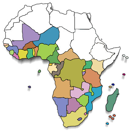 cartina Africa, usare elenco a destra