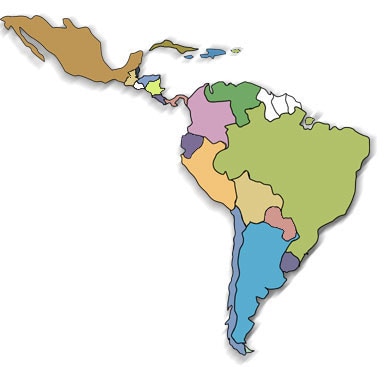 Mappa America Latina