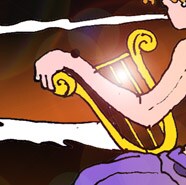 Particolare della cetra.