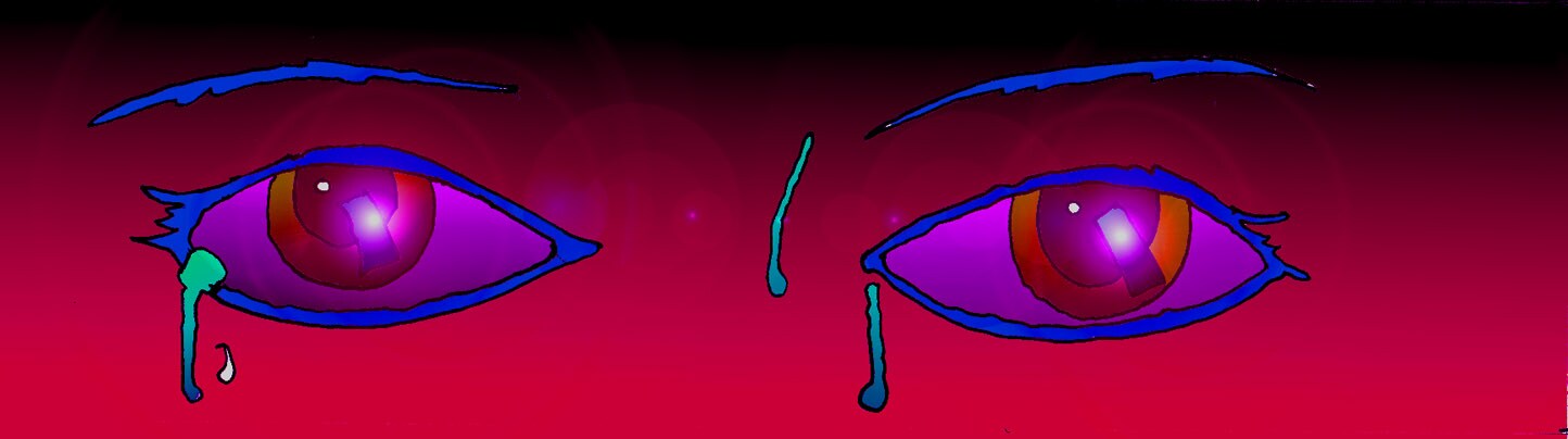 Immagine virata degli occhi di Persefone.