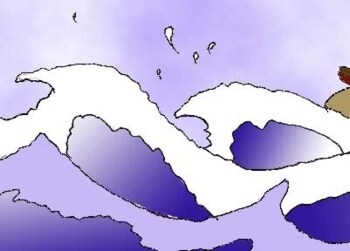 Particolare delle onde.