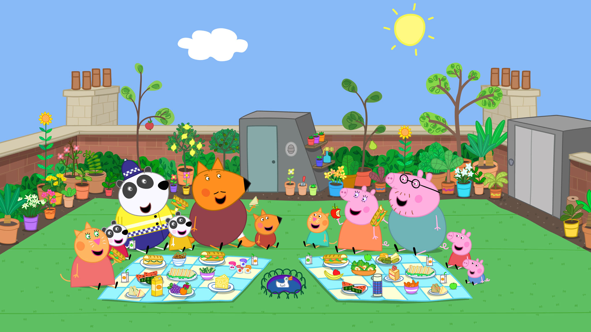 Rai Yoyo Peppa Pig - S10E31 - Roof Garden - Versione inglese con commento in italiano