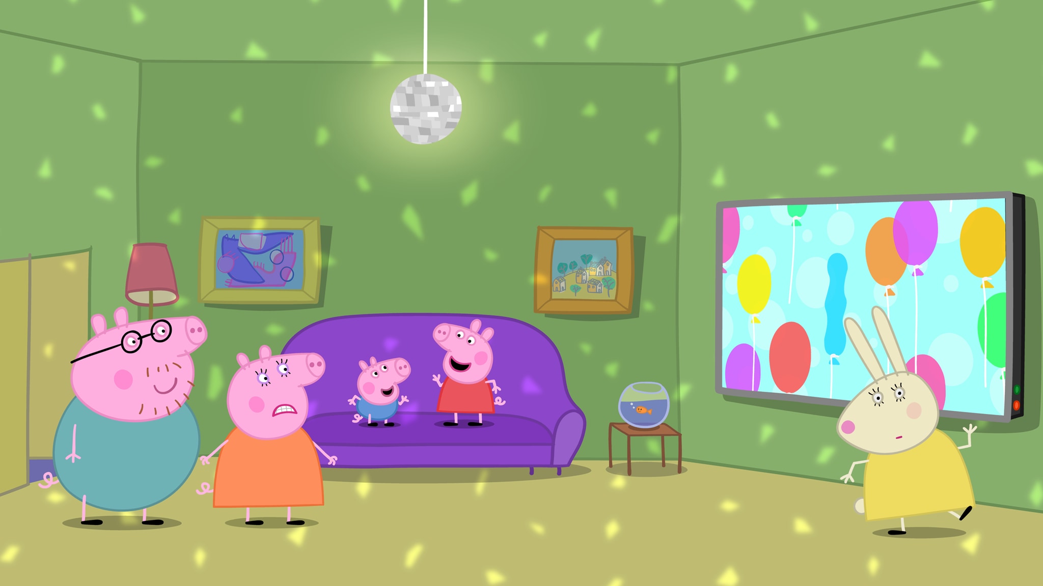 Rai Yoyo Peppa Pig - S10E46 - The New TV - Versione inglese con commento in italiano