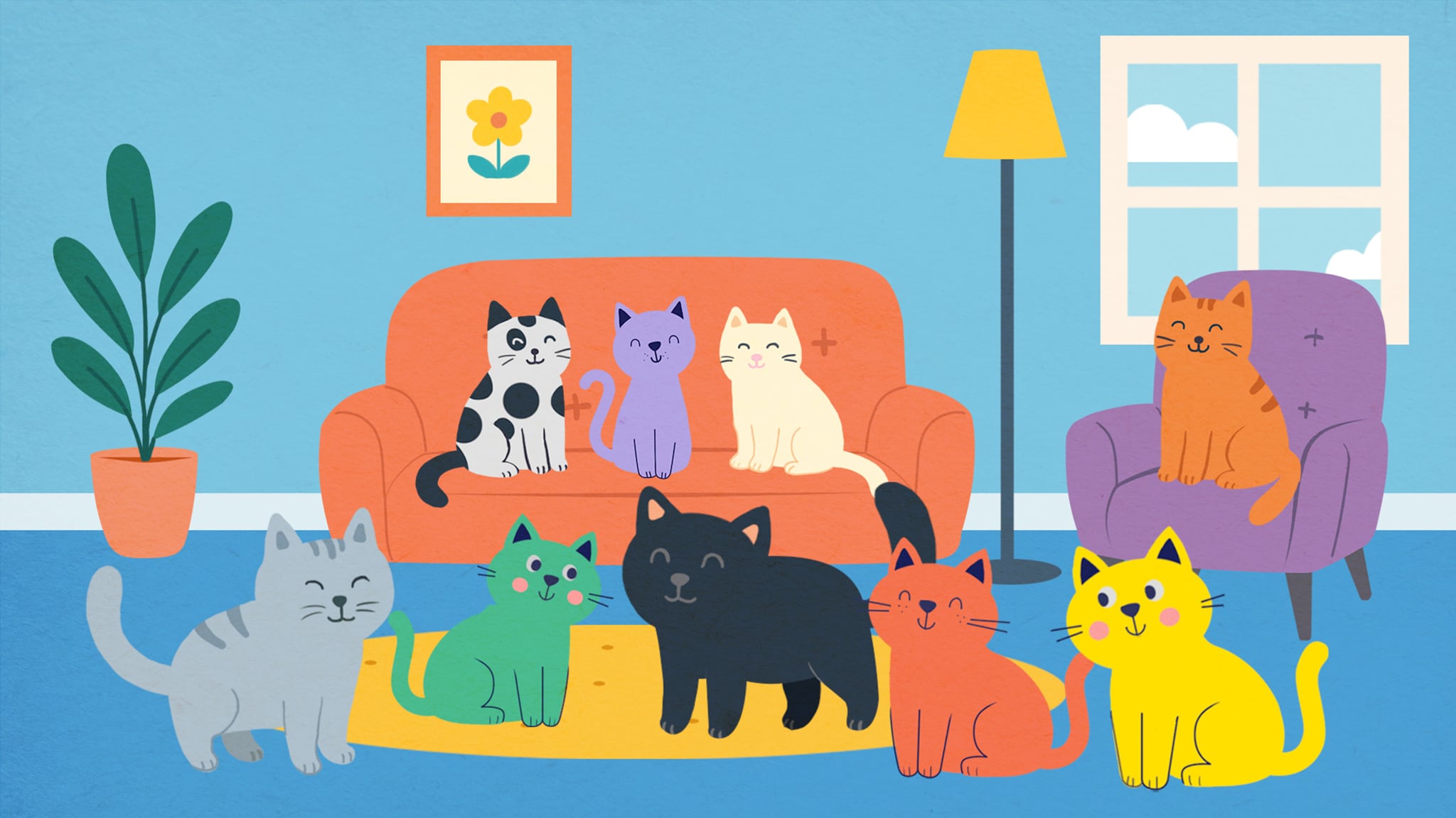 Rai Yoyo Buonanotte con Carolina - Storie e letterine - S1E4 - La banda dei gatti di tutti i colori