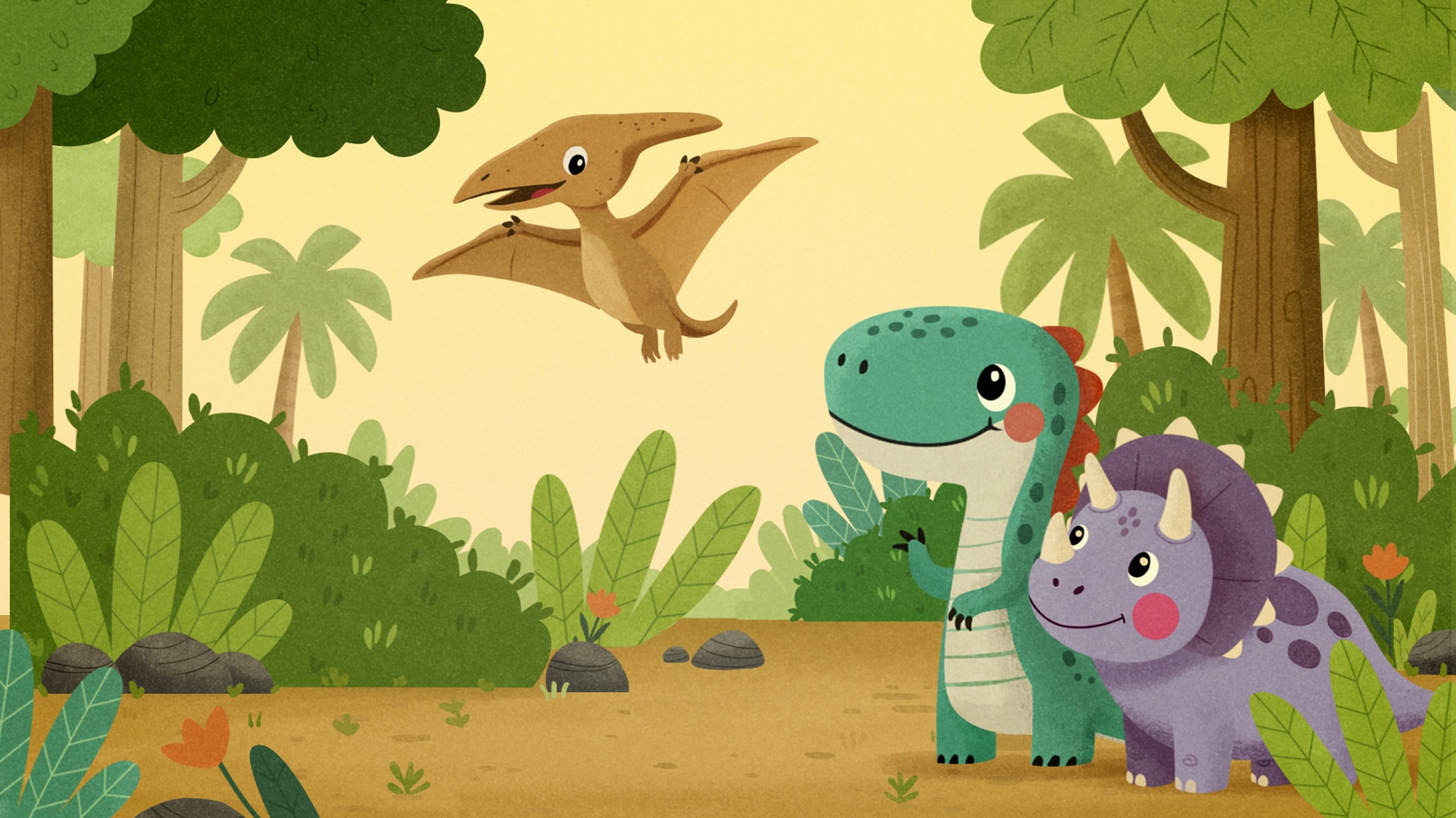 Rai Yoyo Buonanotte con Carolina - Storie e letterine - S1E19 - Dino e Rino e la forza dell'amicizia