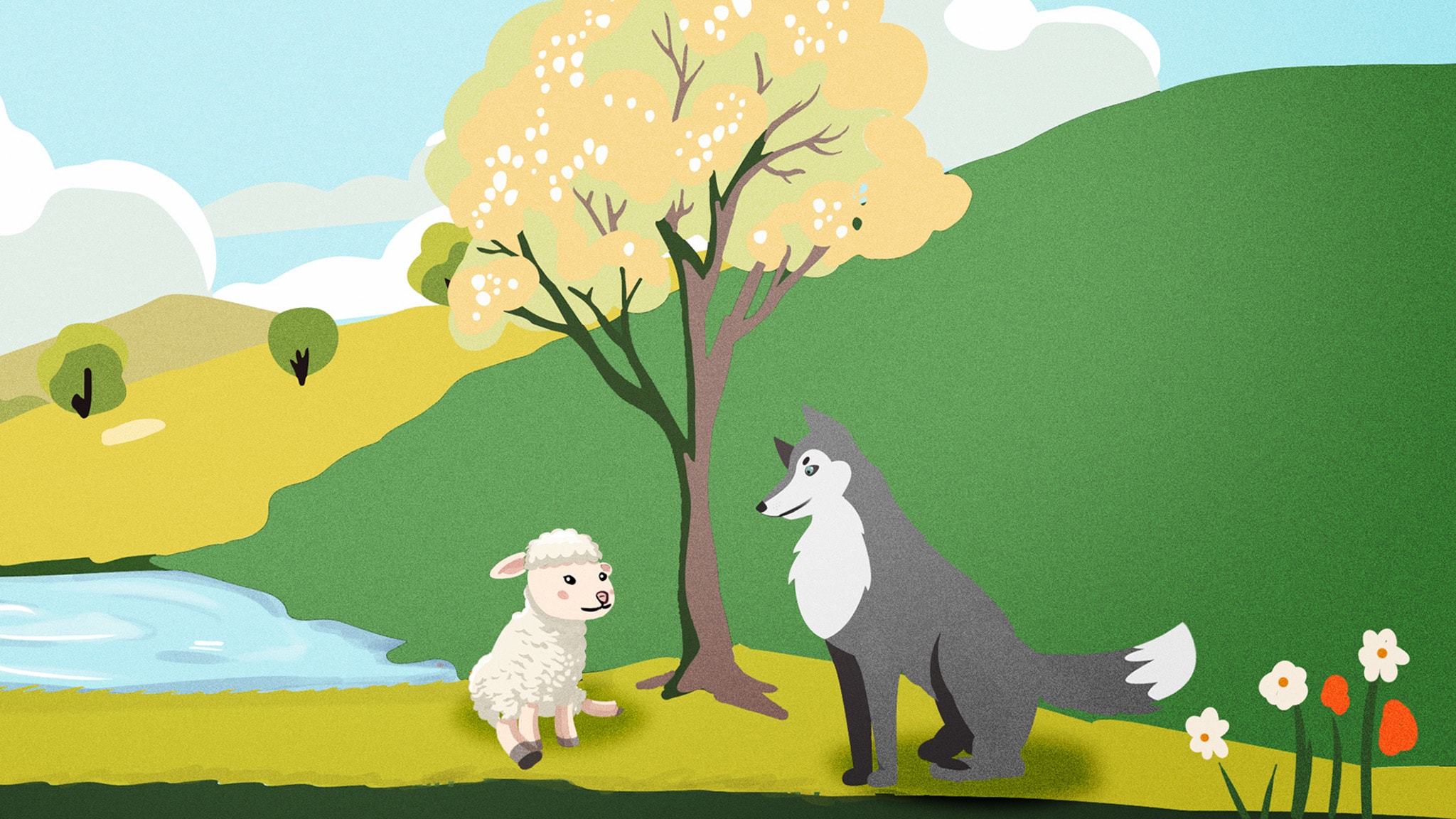 Rai Yoyo Buonanotte con Carolina - Storie e letterine - S1E20 - Come lupo e agnello