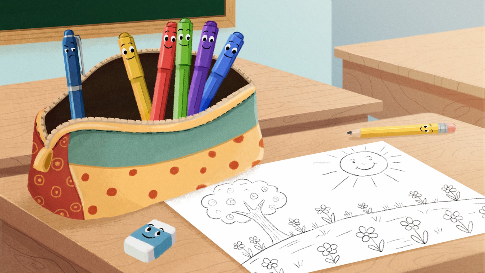 Rai Yoyo Buonanotte con Carolina - Storie e letterine - S1E26 - L'amicizia nell'astuccio