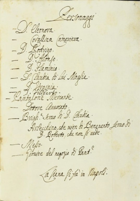 Teatro. Manoscritto inedito di Goldoni trovato a Dresda photogallery