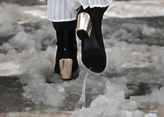 Fashion Snow A New York La Settimana Della Moda Nella Tormenta Photogallery Rai News