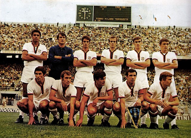 La formazione del Cagliari del 1970
